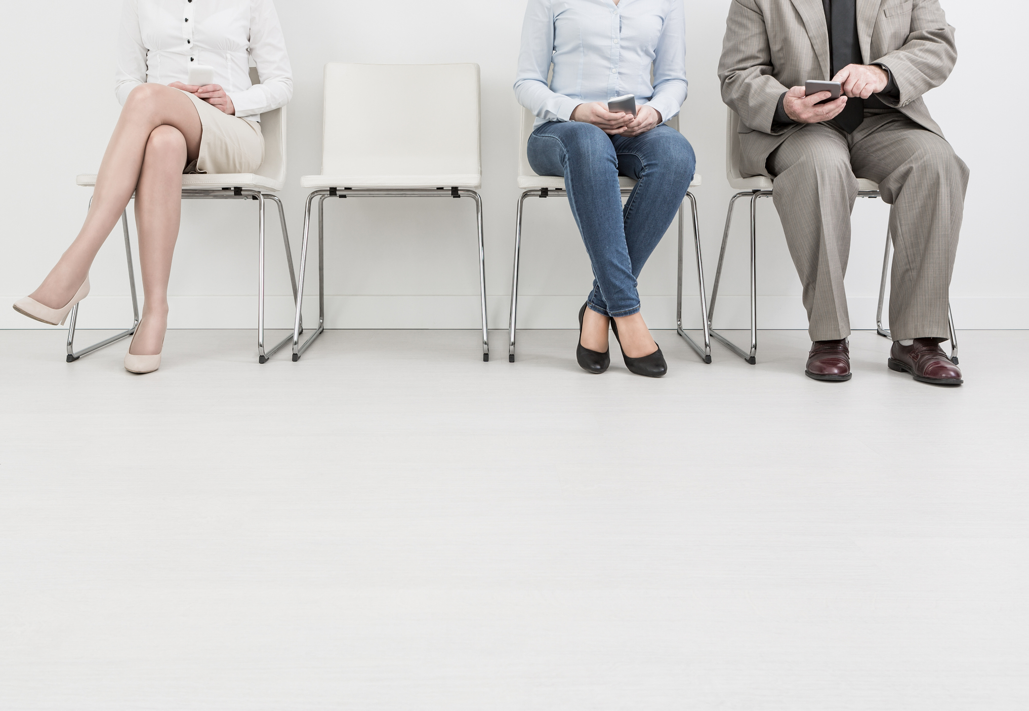 three person sitting