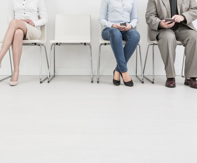 three person sitting